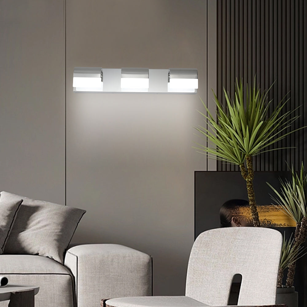 3-Light LED Bathroom Vanity Light Fixture - Modern Design