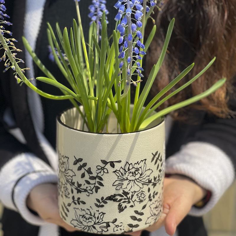 Ceramic Flower Pot for Home & Garden - Decorative Plant Container, Various Styles