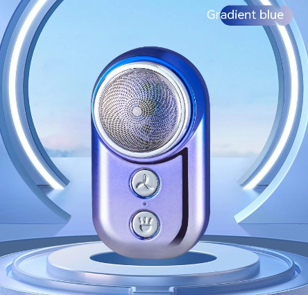 Men's Portable Electric Shaver with LED Light
