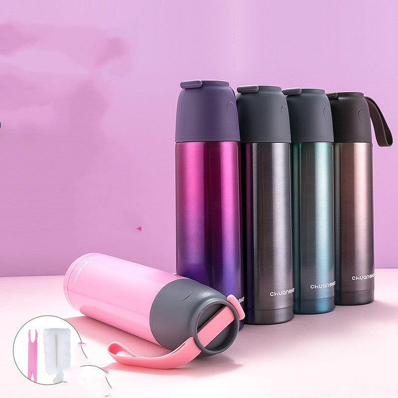 Insulated Stainless Steel Thermos Cup with Large Capacity - Multiple Colors
