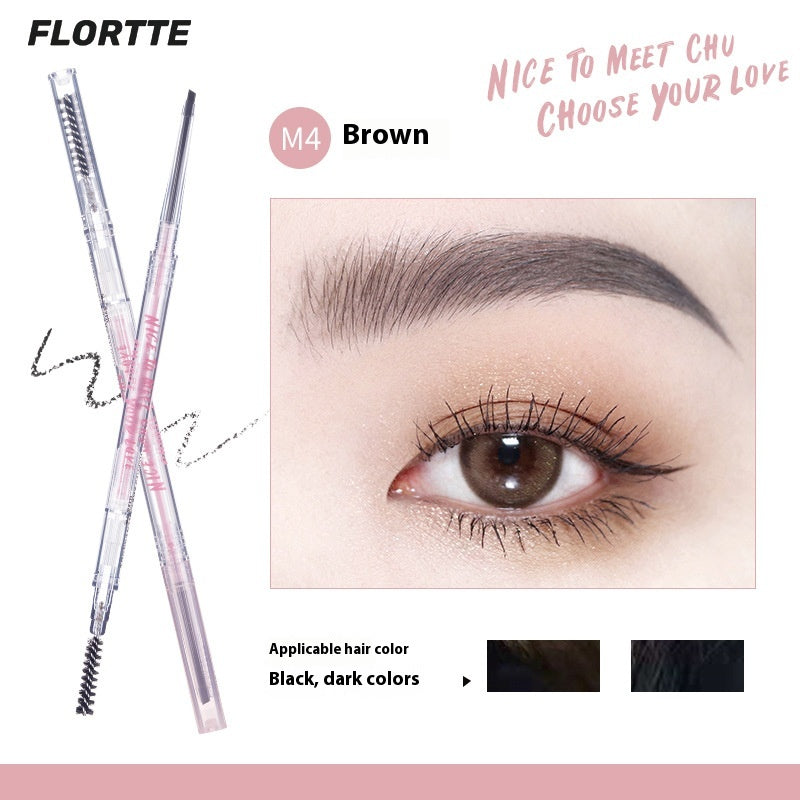 Double Head Eyebrow Pencil Set - Thin & Precise Makeup Tool for Brows