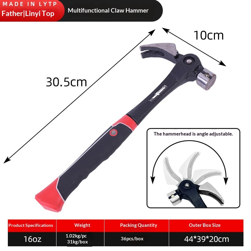 High-Carbon Steel Forged Hammer for Industrial & Household Use - Multiple Sizes
