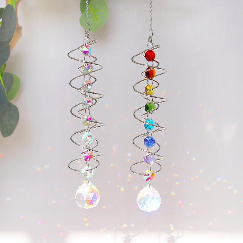 Modern Crystal Geometric Spiral Rotator Sunlight Trapper - Home Decor