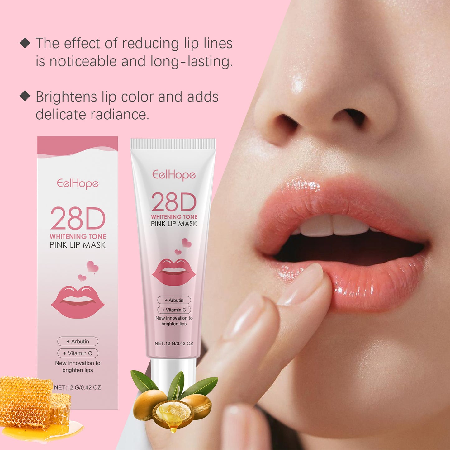 Moisturizing Color-Changing Lip Balm with Shea Butter and Beeswax