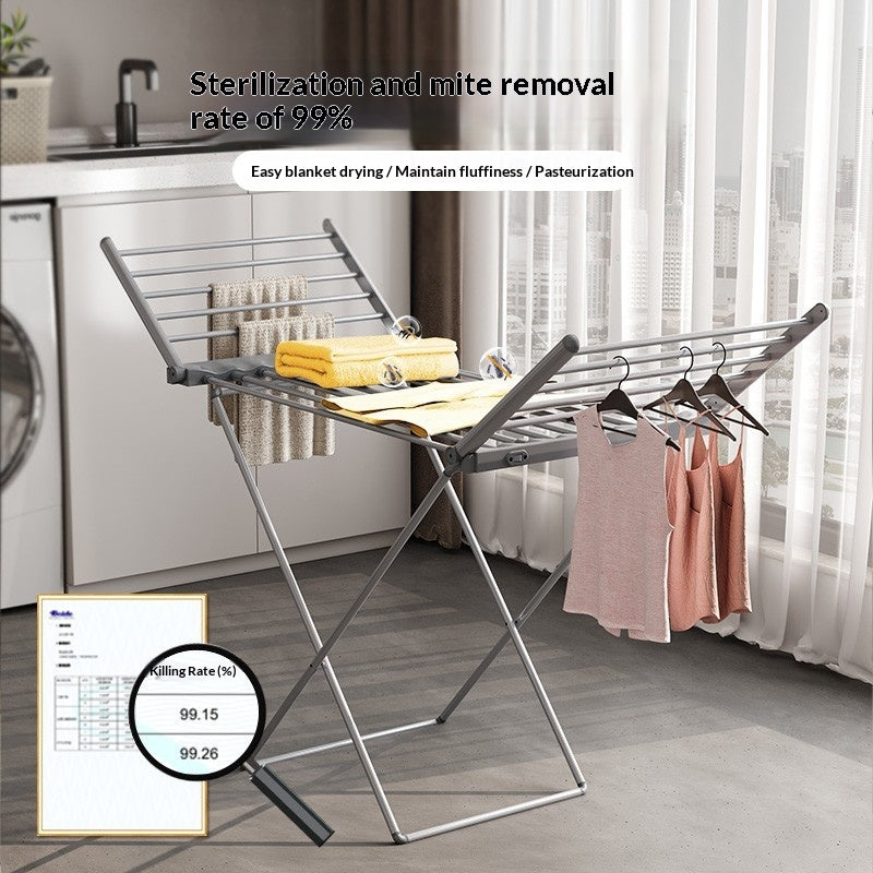 Electric Clothes Dryer Hanger - Floor-Standing Laundry Rack with Touchscreen