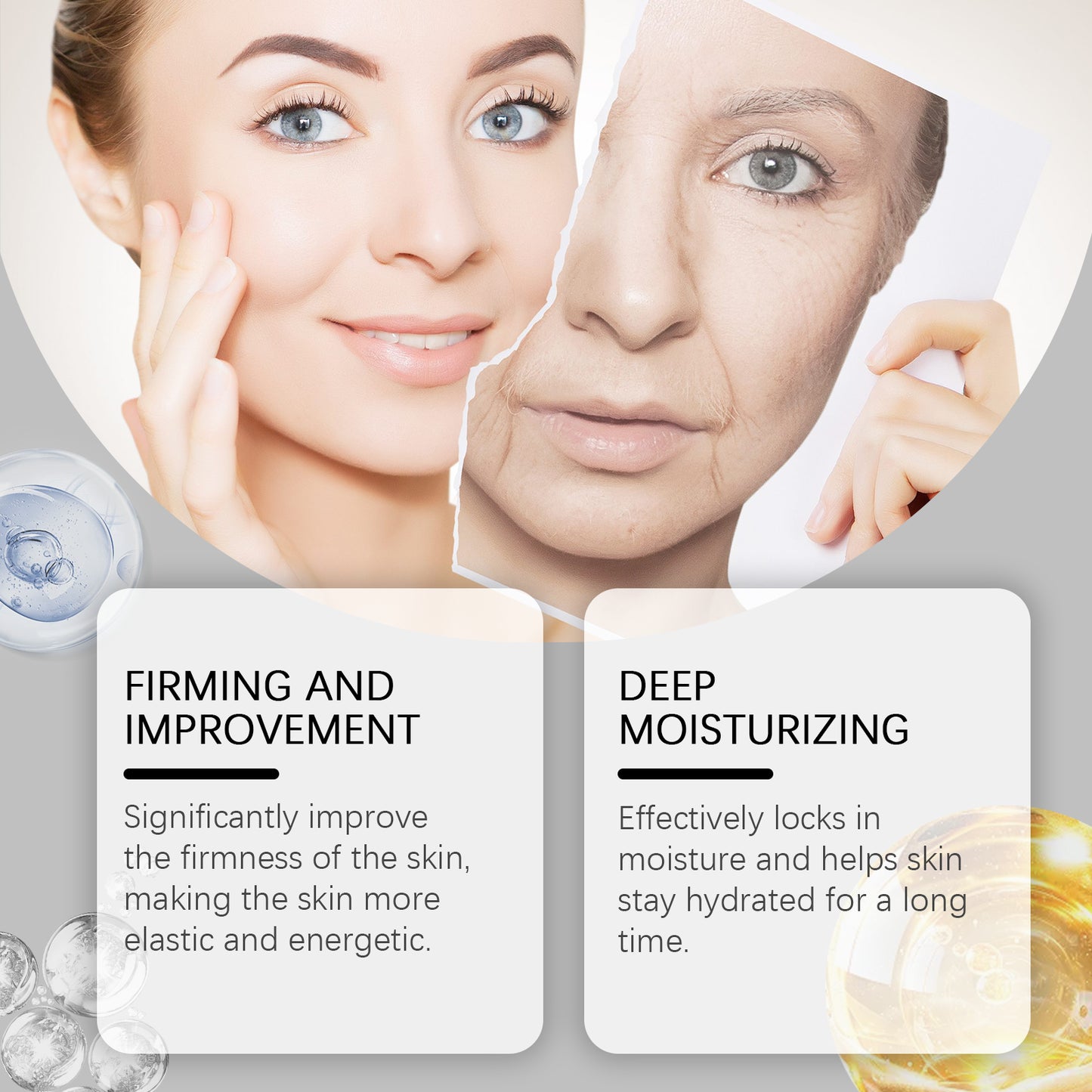 Hydrating Facial Serum with Hyaluronic Acid - Anti-Aging Skin Smoothing