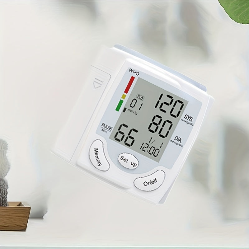 Wrist Blood Pressure Monitor with Voice & LCD Display