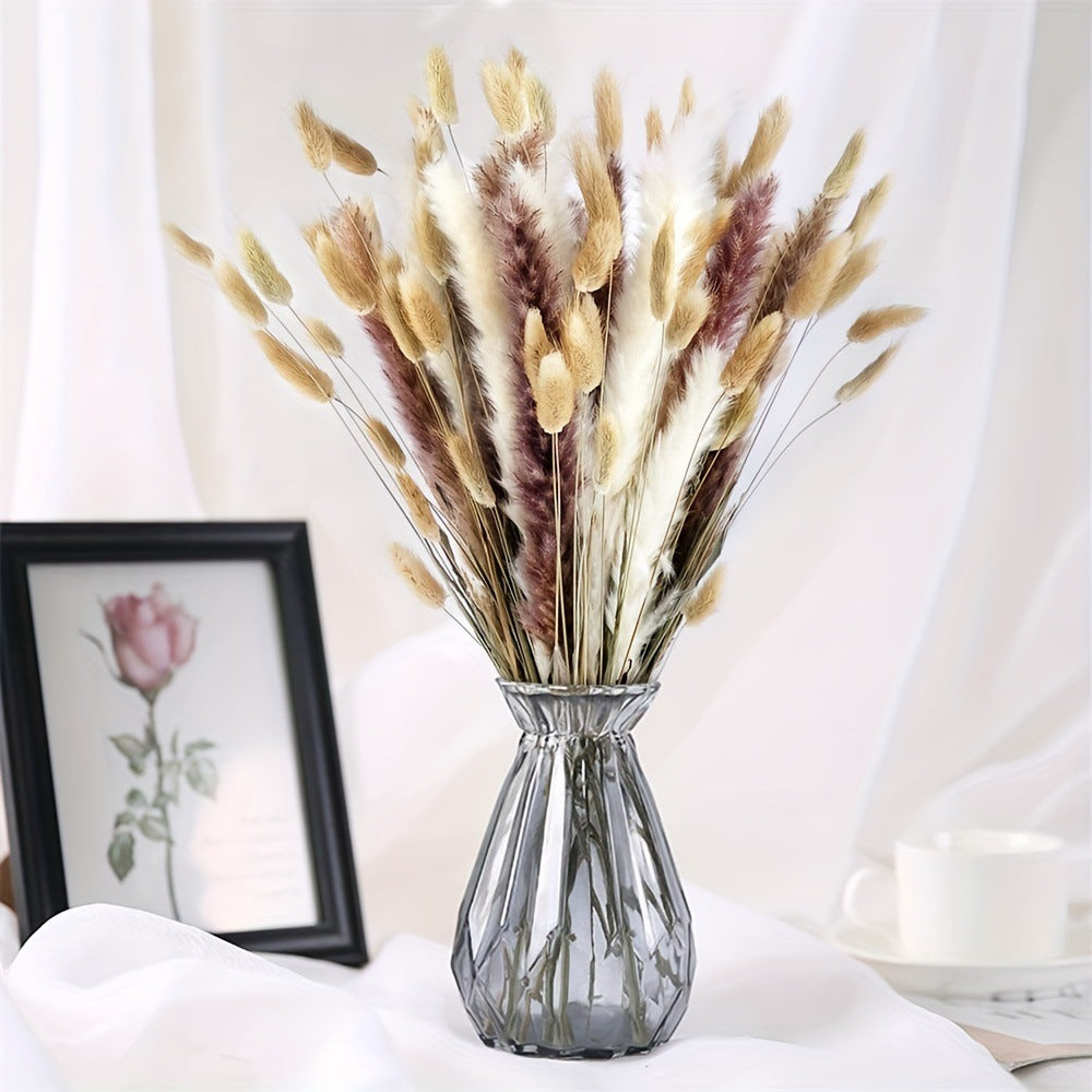 Dried Flower Bouquet - Preserved Grass Flower Arrangement for Home Decor
