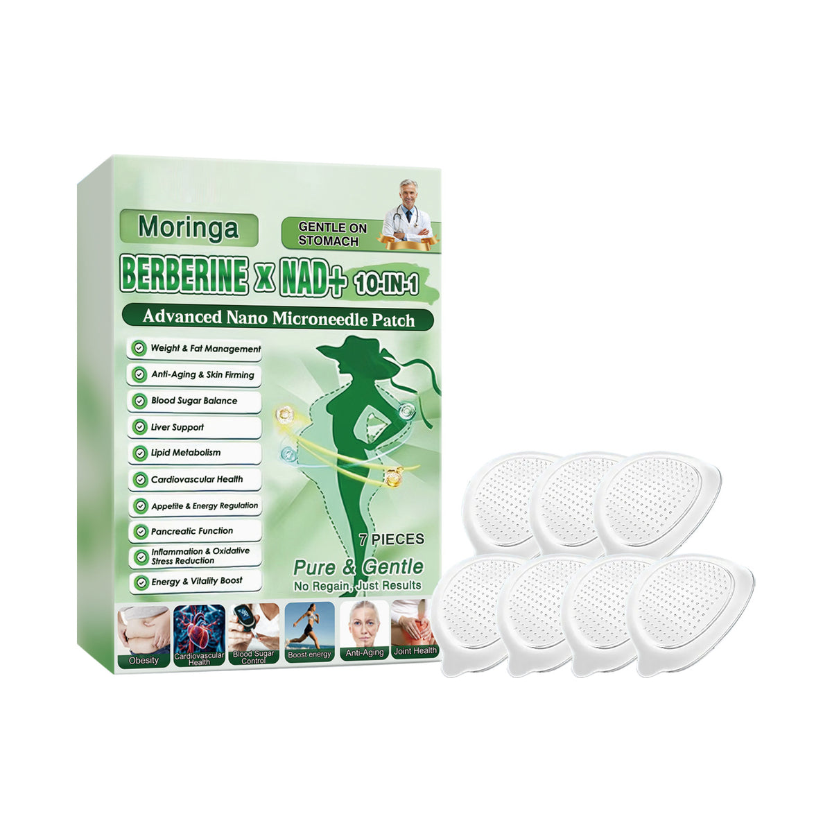 Moringa Nano Microneedle Body Patch - Multi-Pack Options