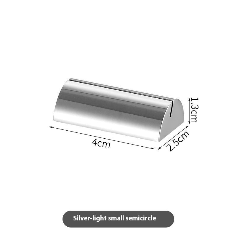Minimalist Stainless Steel Seat Plate for Home and Garden Decor