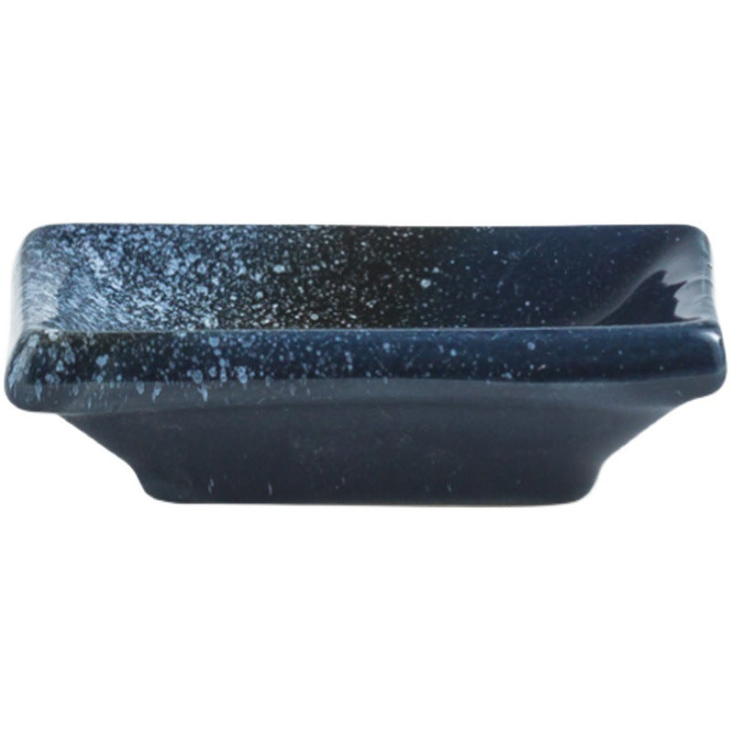 Rectangular Ceramic Sauce Dish Set for Condiments and Mustard