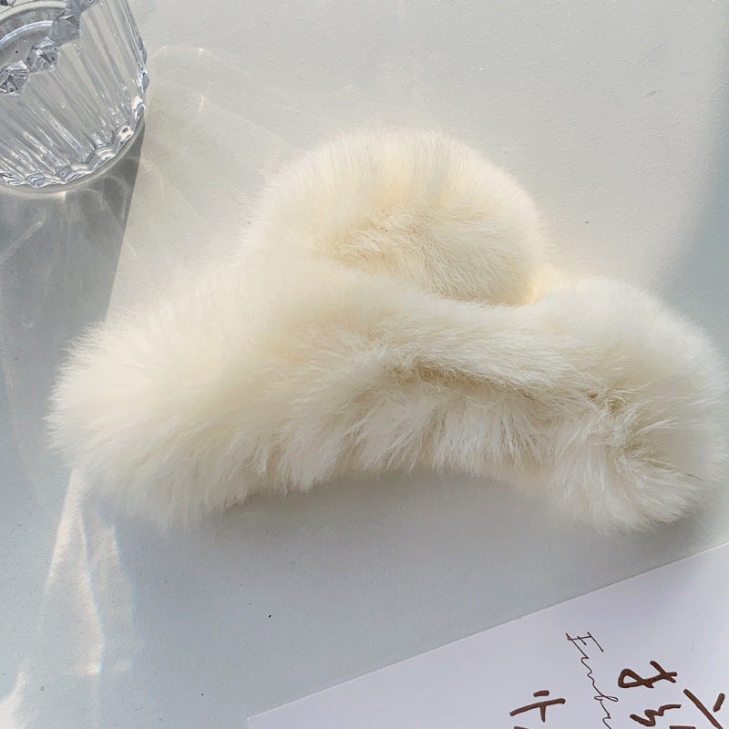 Plush Rabbit Hair Clip - Large