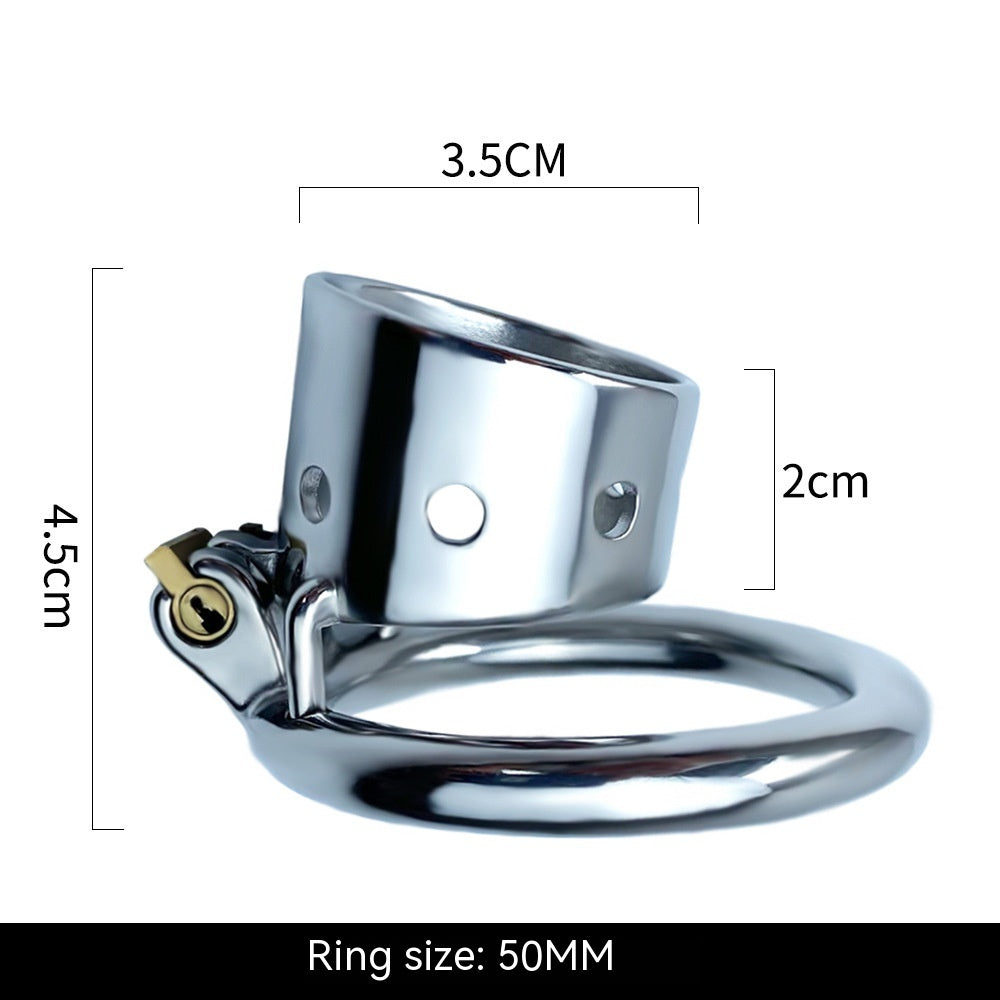 Short Stainless Steel Chastity Lock Men’s Ring Lock Adult Toy