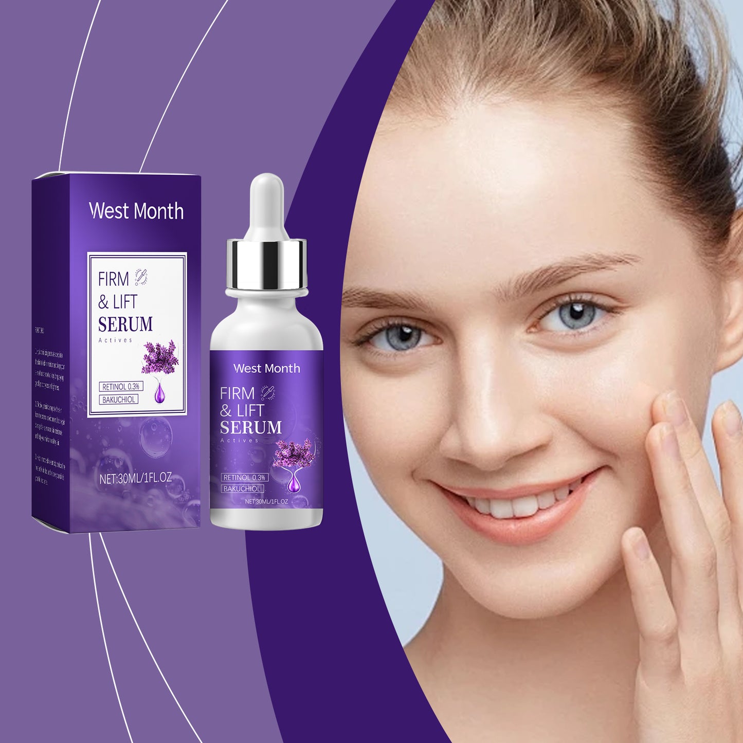 Retinol Firming Serum - Hydrating and Rejuvenating Facial Care, 30ml