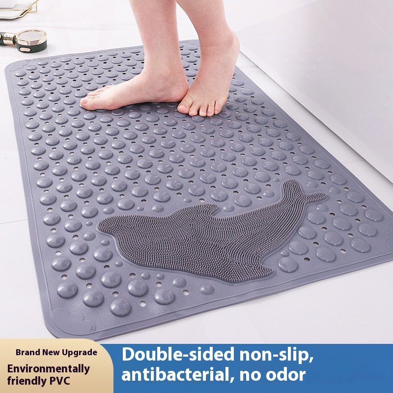 Non-slip Bathroom Floor Mat with Suction Cups - Waterproof and Drop Proof
