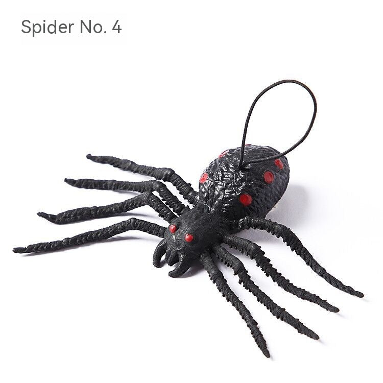 Halloween Rubber Spider Decorations for Party & Haunted Houses - Multiple Styles