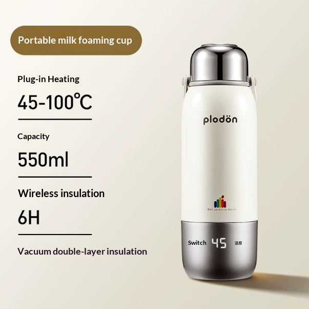Portable Electric Baby Bottle Warmer with 6-Hour Insulation