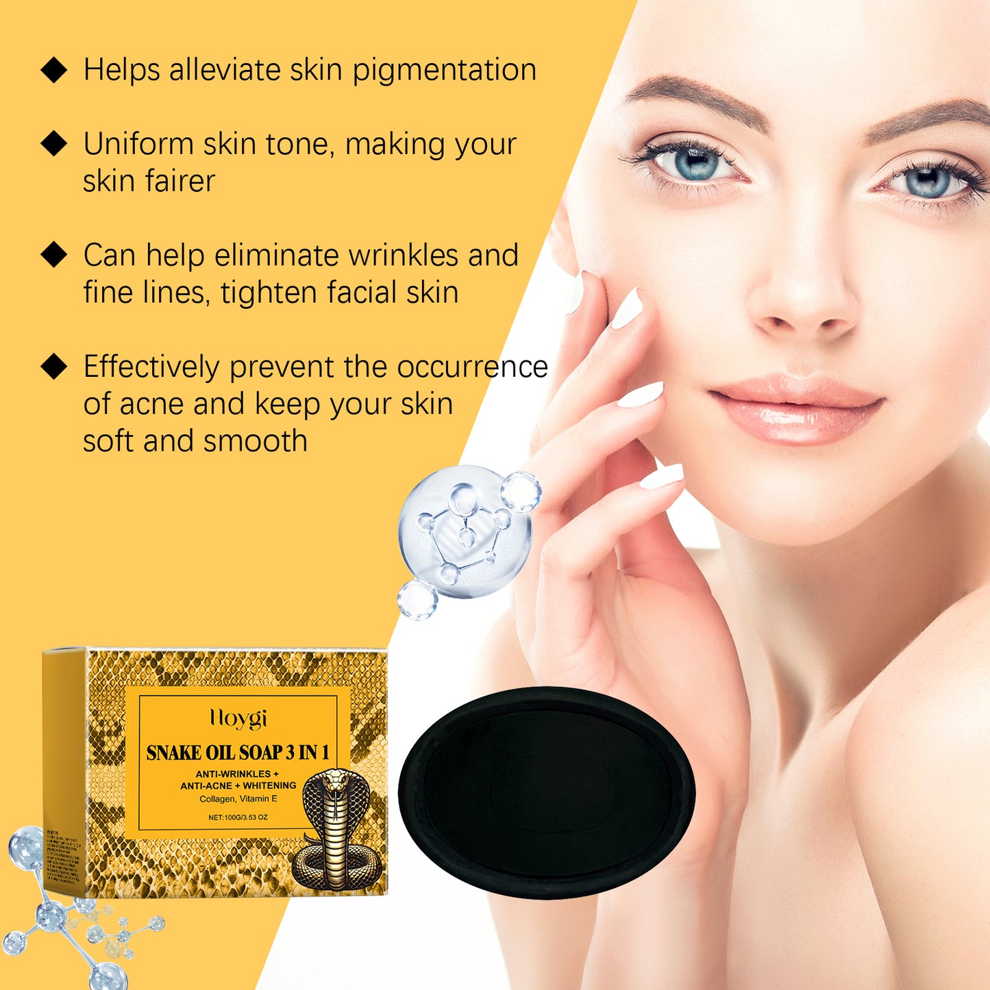 Snake Oil Facial Cleansing Soap - Deep Pore & Oil Control Bar
