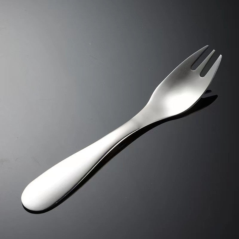Children's 4-Piece Stainless Steel Cutlery Set - Western Style, Cartoon Design