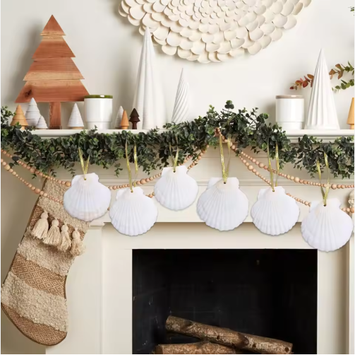 24pcs Natural Seashells for Crafting Christmas Ornaments - DIY Decorations