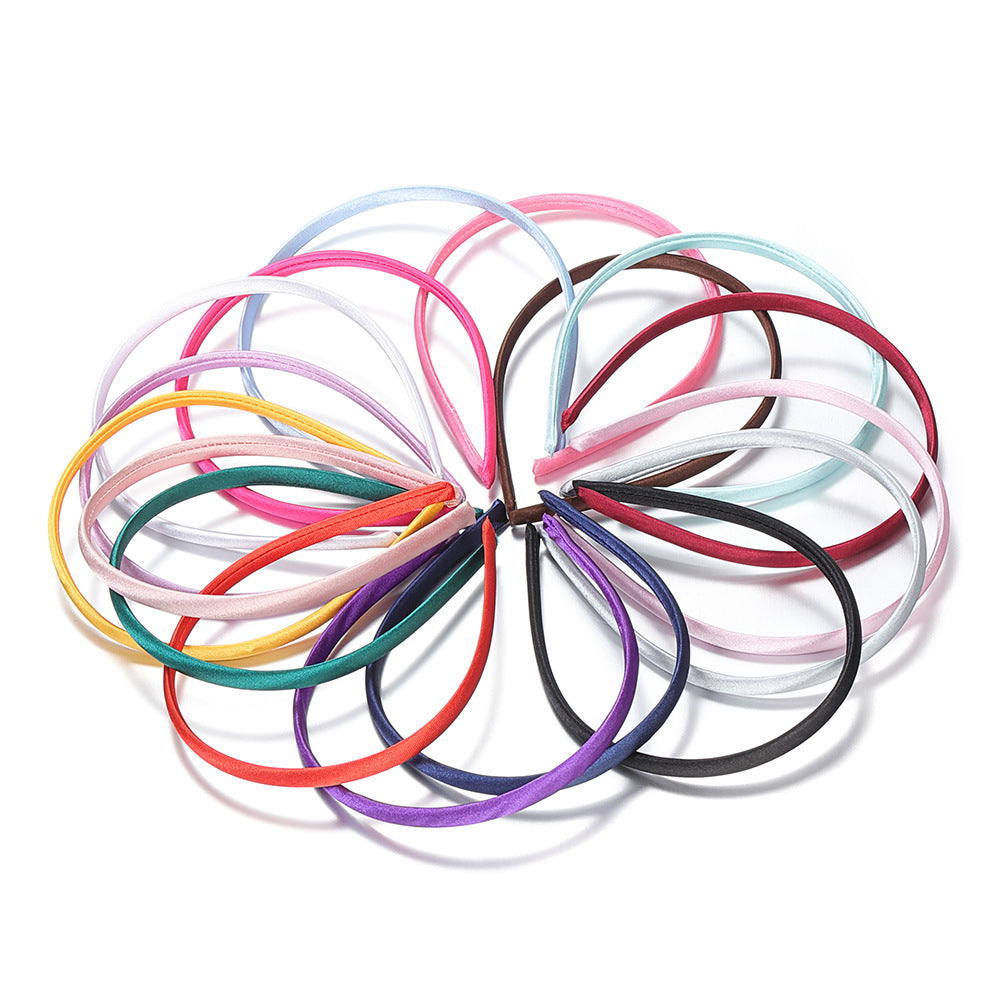 Color Headband DIY Cloth Ribbon Hair Accessories Set - 10 Pieces