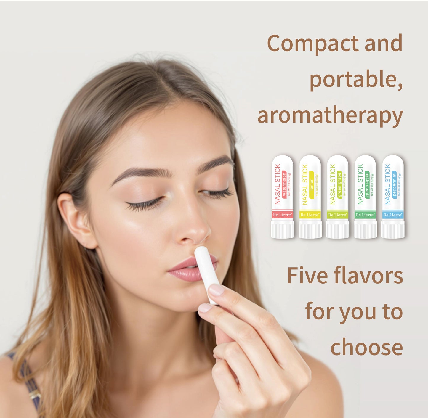 5-in-1 Nasal Energy Bar - Refreshing Aromatherapy Inhaler