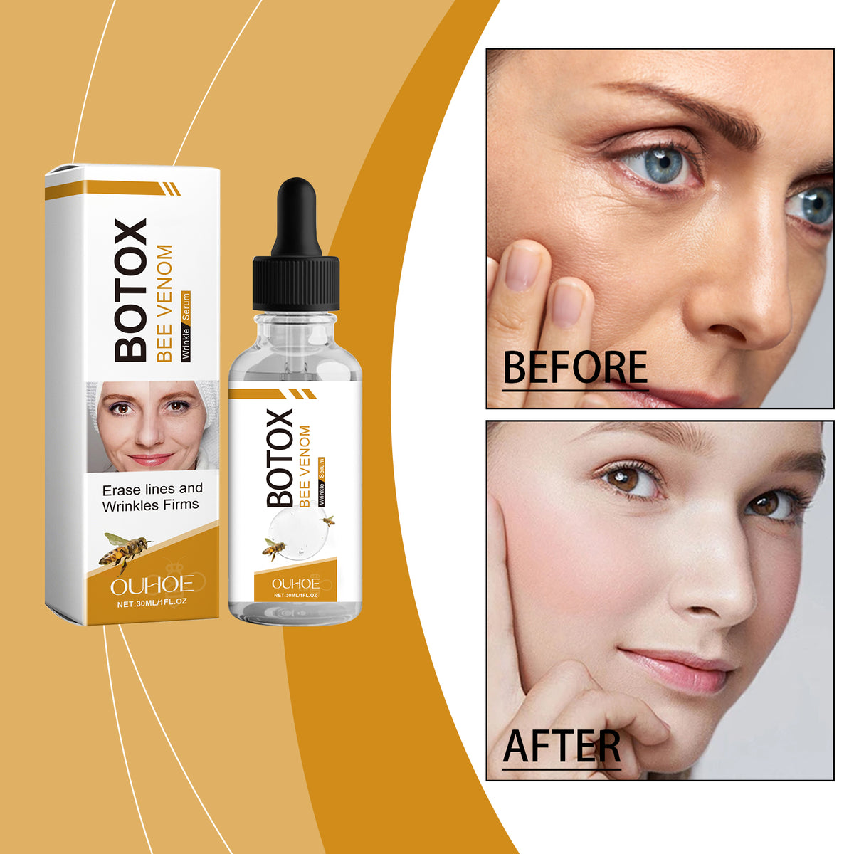 Bee Venom Facial Essence 30ml - Moisturizing Rejuvenation Skin Serum