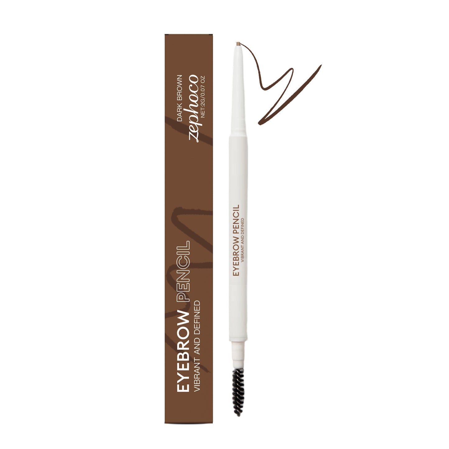Double-Headed Eyebrow Pencil - Multiple Colors for Precise Makeup