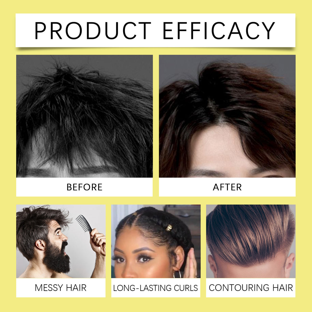 Matte Long-lasting Fluffy Shaping Moisturizing Fragrance Natural Hair