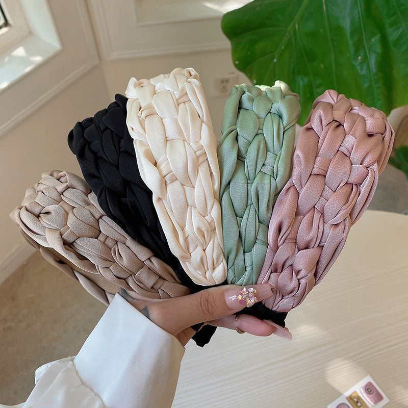Wide Brimmed Braided Headband