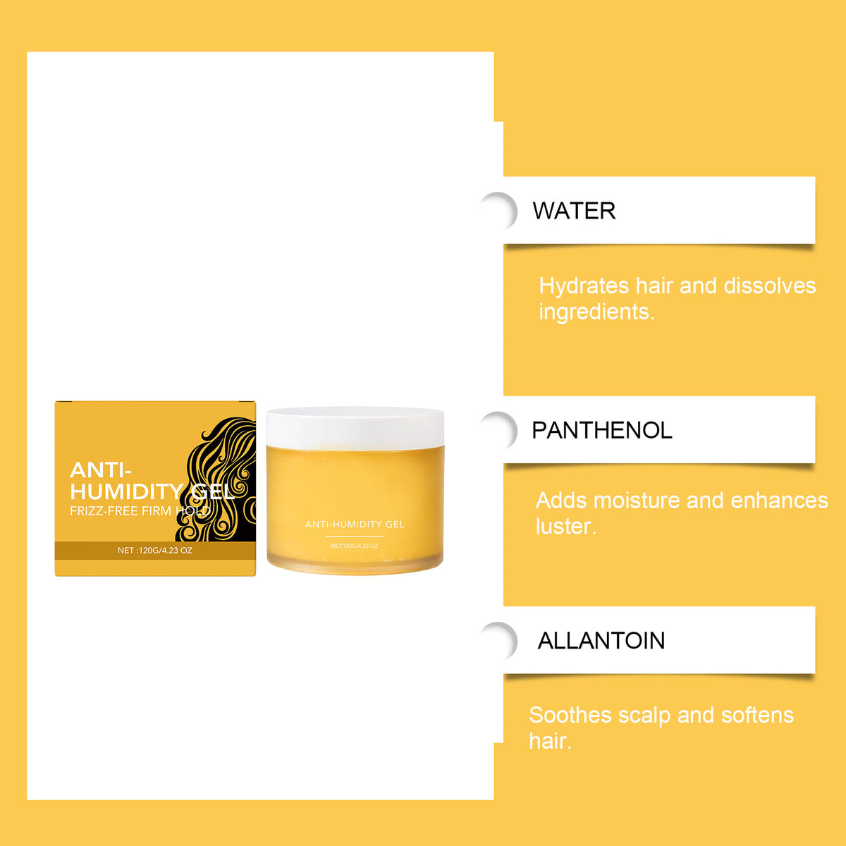 Nourishing Curl-Defining Hair Cream 120G for Curly Hair Moisturizing