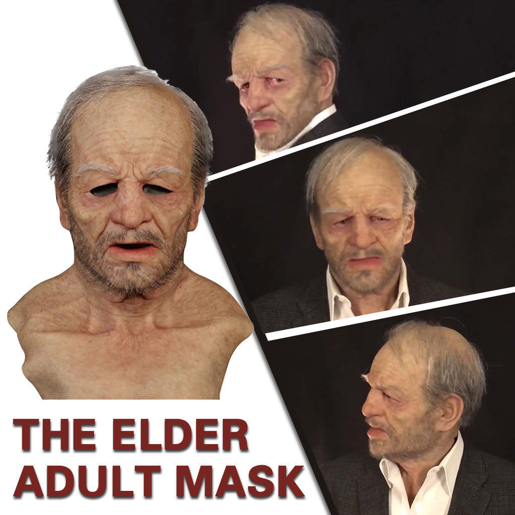 Ultra-Soft Halloween Mask Realistic Rubber Face Cover for Party & Costume