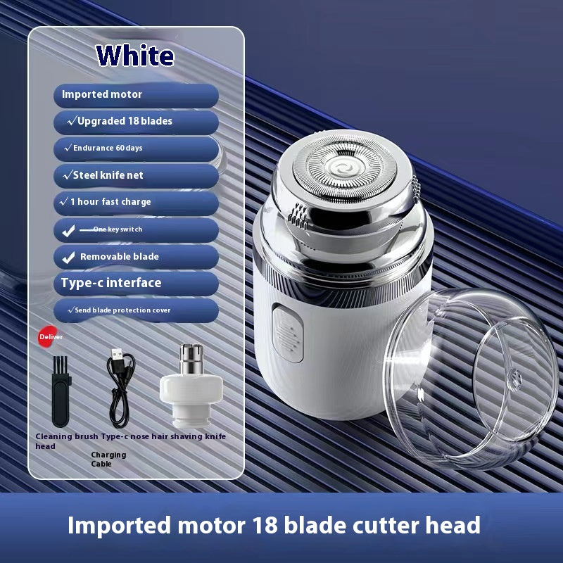2-in-1 Electric Nose Hair Trimmer & Shaver Rechargeable