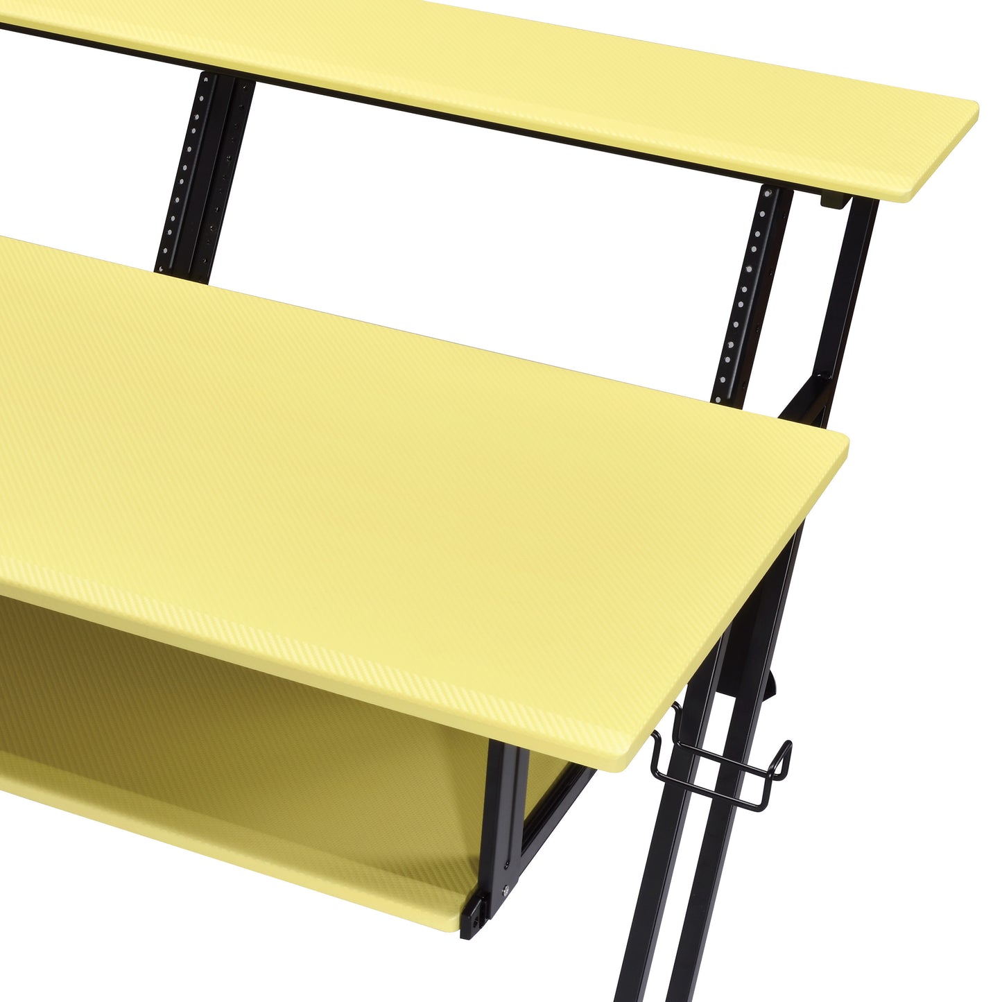 Music Recording Studio Desk - Yellow & Black Finish