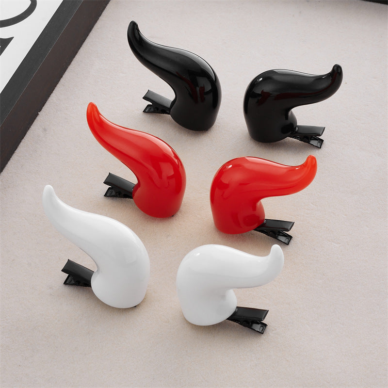 Demon Horn Elf Hair Clip - Cute Antler Design