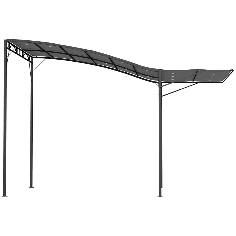 Outdoor Pergola Gazebo for Garden Patio Deck Camping - Dark Gray