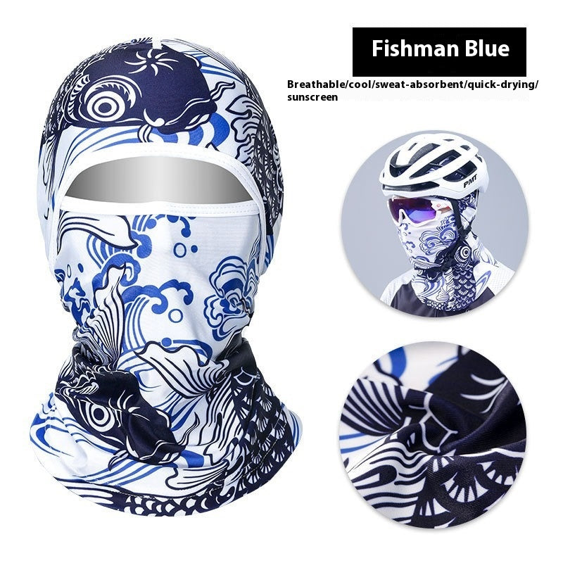 Full Face Sun Protection Mask - Lightweight Ice Silk Neck Gaiter Scarf