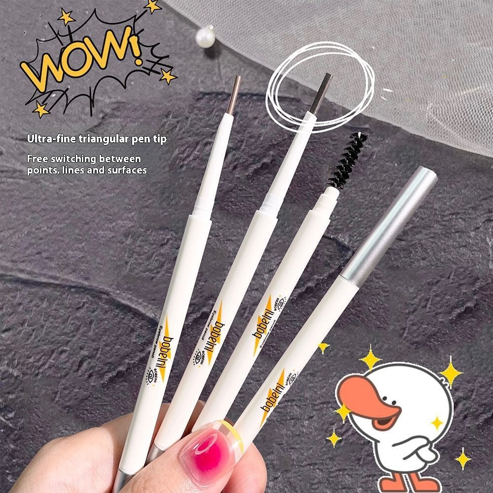 Waterproof Double-Headed Eyebrow Pencil - Sweat-Proof, Durable Makeup Tool