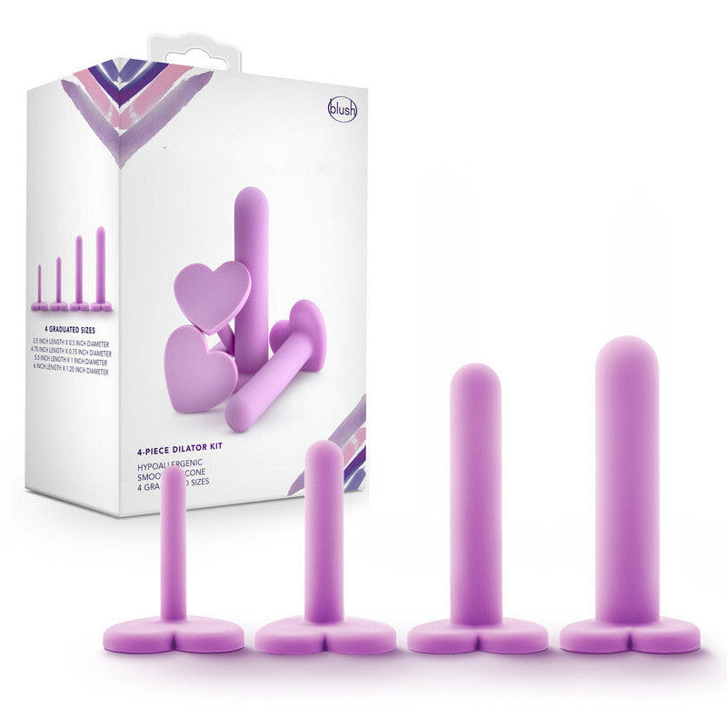 Progressive Dilator Set with Liquid Silicone - Love Honey Spoon, Purple