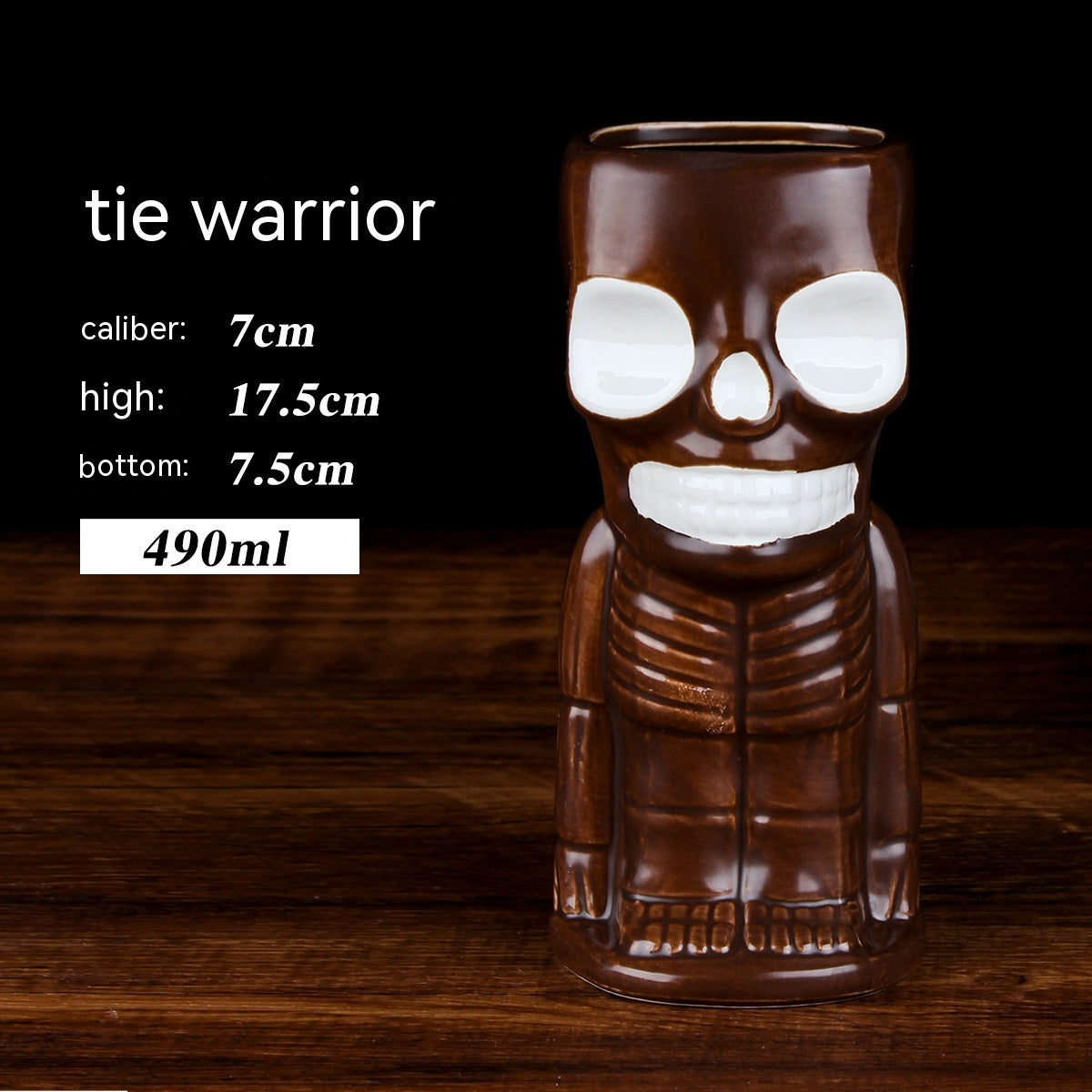 Creative Ceramic Cocktail Glass - Retro Style Multi-Design Drinkware