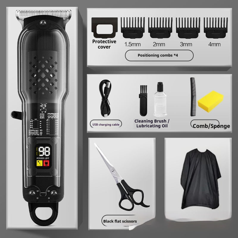 Transparent Electric Hair Clipper