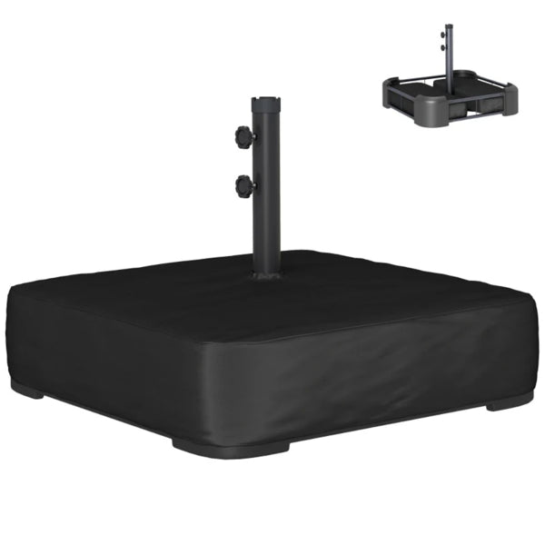 Outdoor Umbrella Base - Heavy Duty Metal with Sandbag Cover