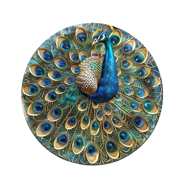 Round Aluminum Wall Decor Pendant - Multiple Styles & Sizes