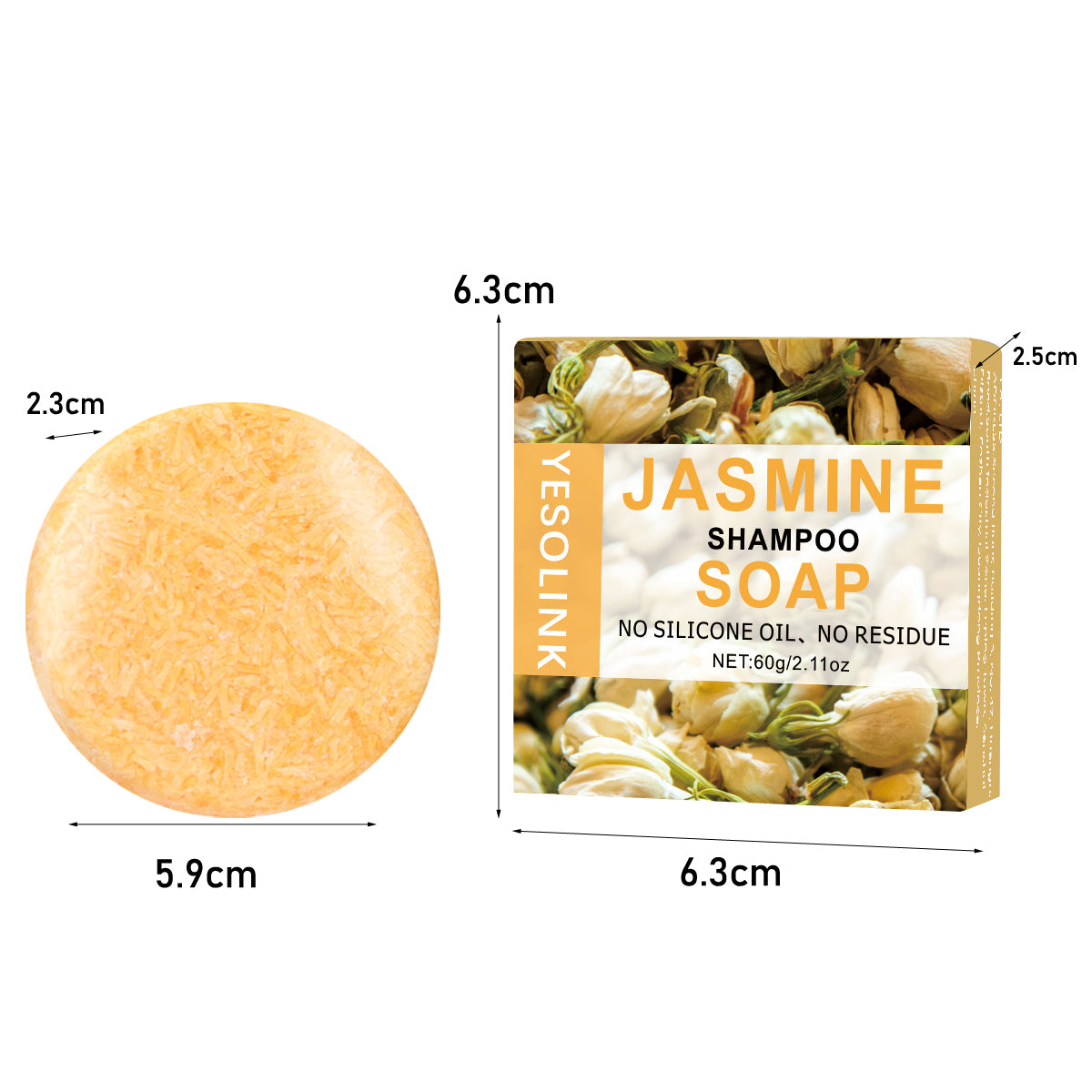 Jasmine Shampoo Soap 60g