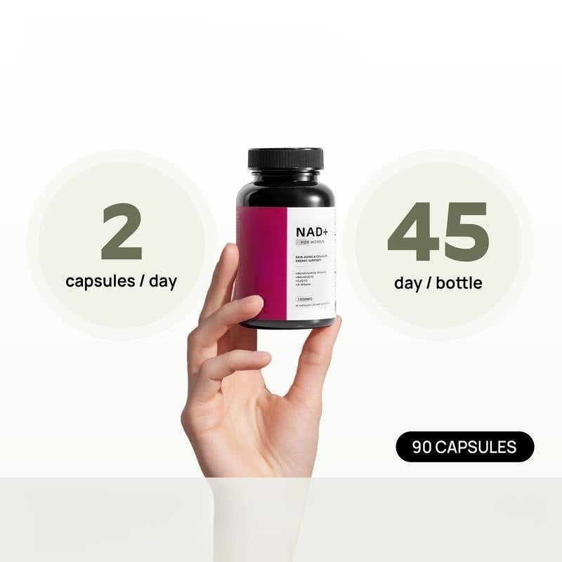 NAD Nicotinamide Nucleosides Supplement Capsules - 90 Tablets