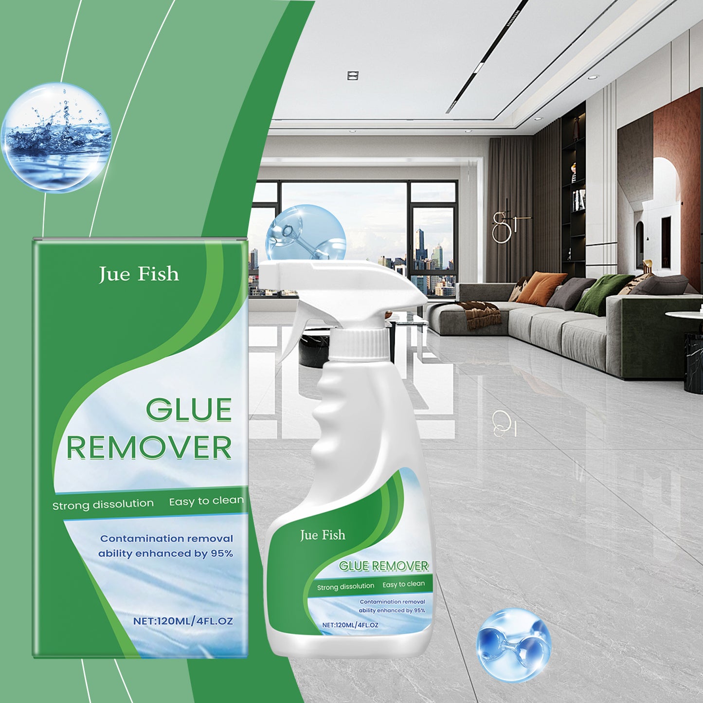Adhesive Remover for Household & Kitchen Use - 120ml, Easy Cleanup