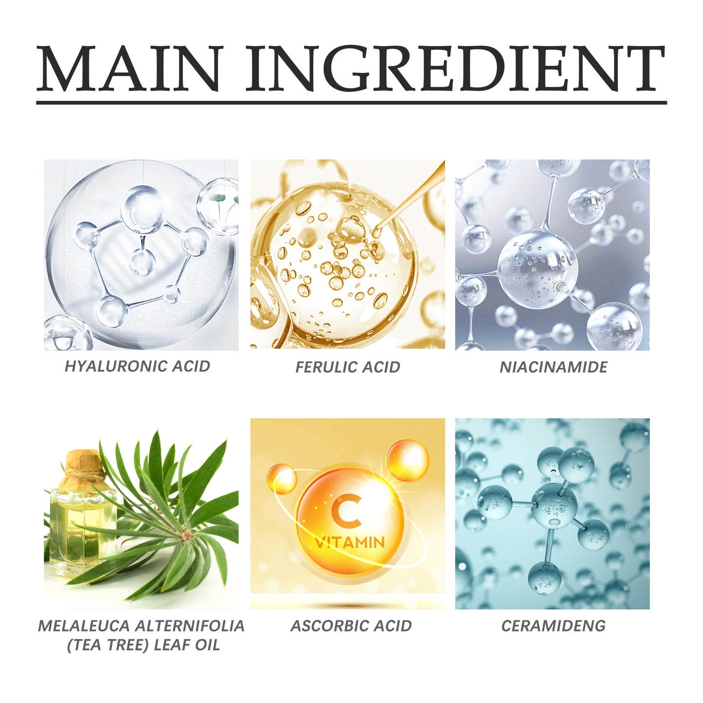 Sunscreen Serum with Hyaluronic Acid & Niacinamide - 50ml Hydrating Formula