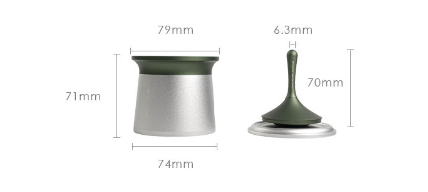 Gyro Coffee Powder Sifter & Grinder for Fine Powder Production, Silver Gray