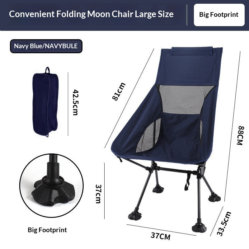 Outdoor Folding Chair with Mesh Backrest - Lightweight & Breathable for Garden & Patio