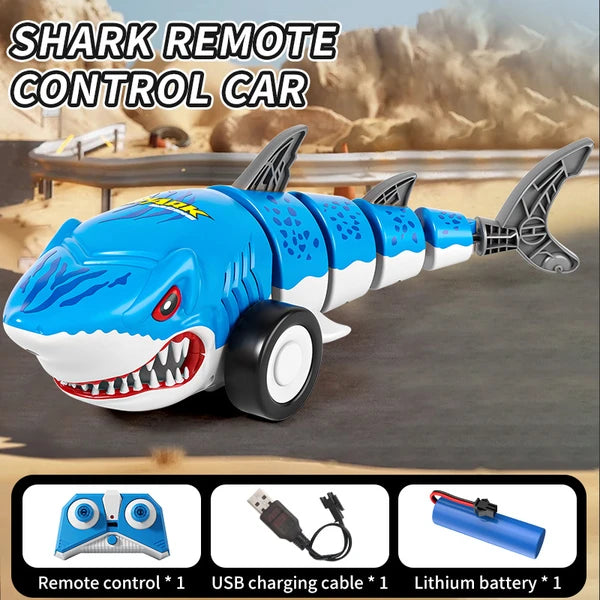 Remote Control Shark Car - 2.4GHz Stunt Drift Toy for Kids